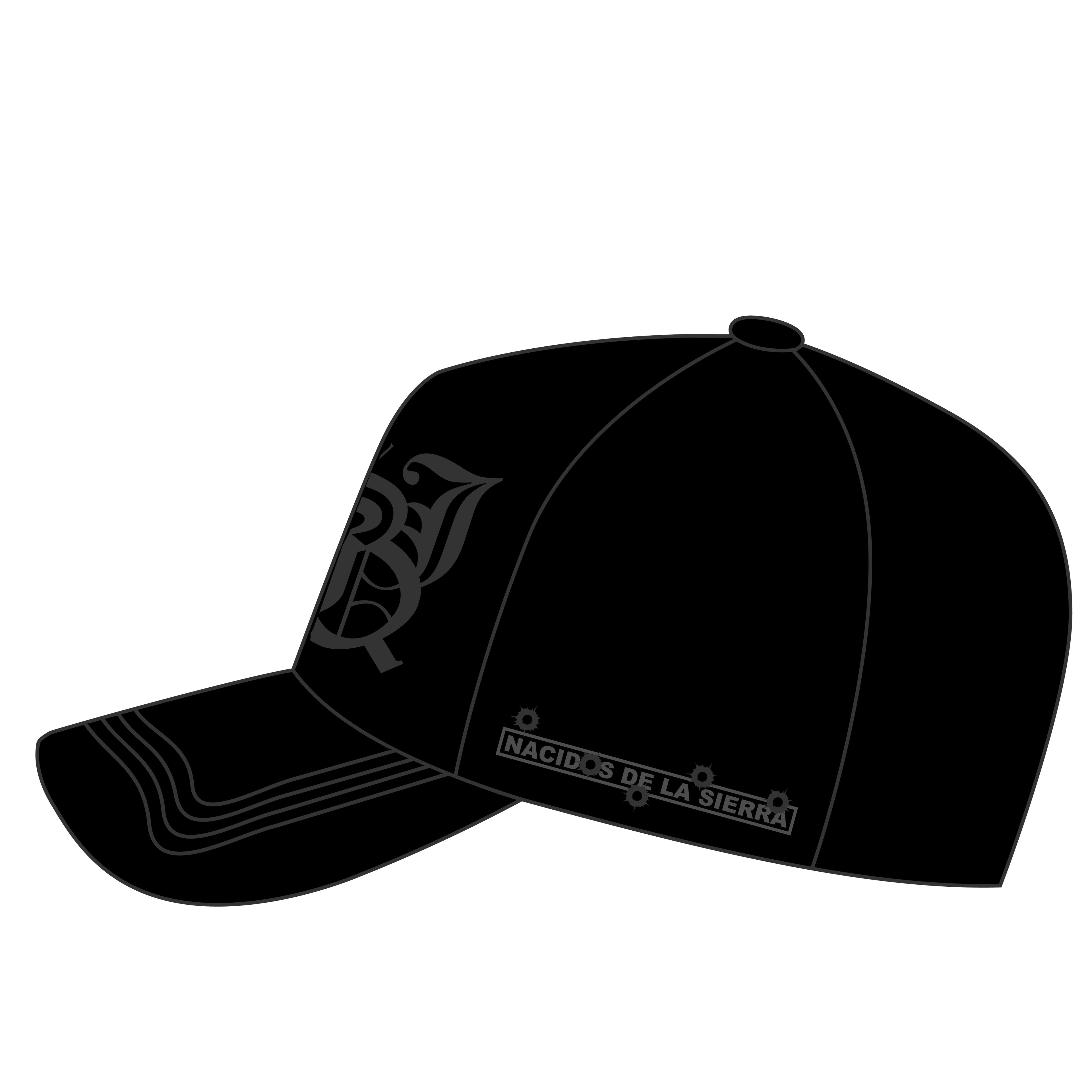 BLK SUEDE BRIM HAT