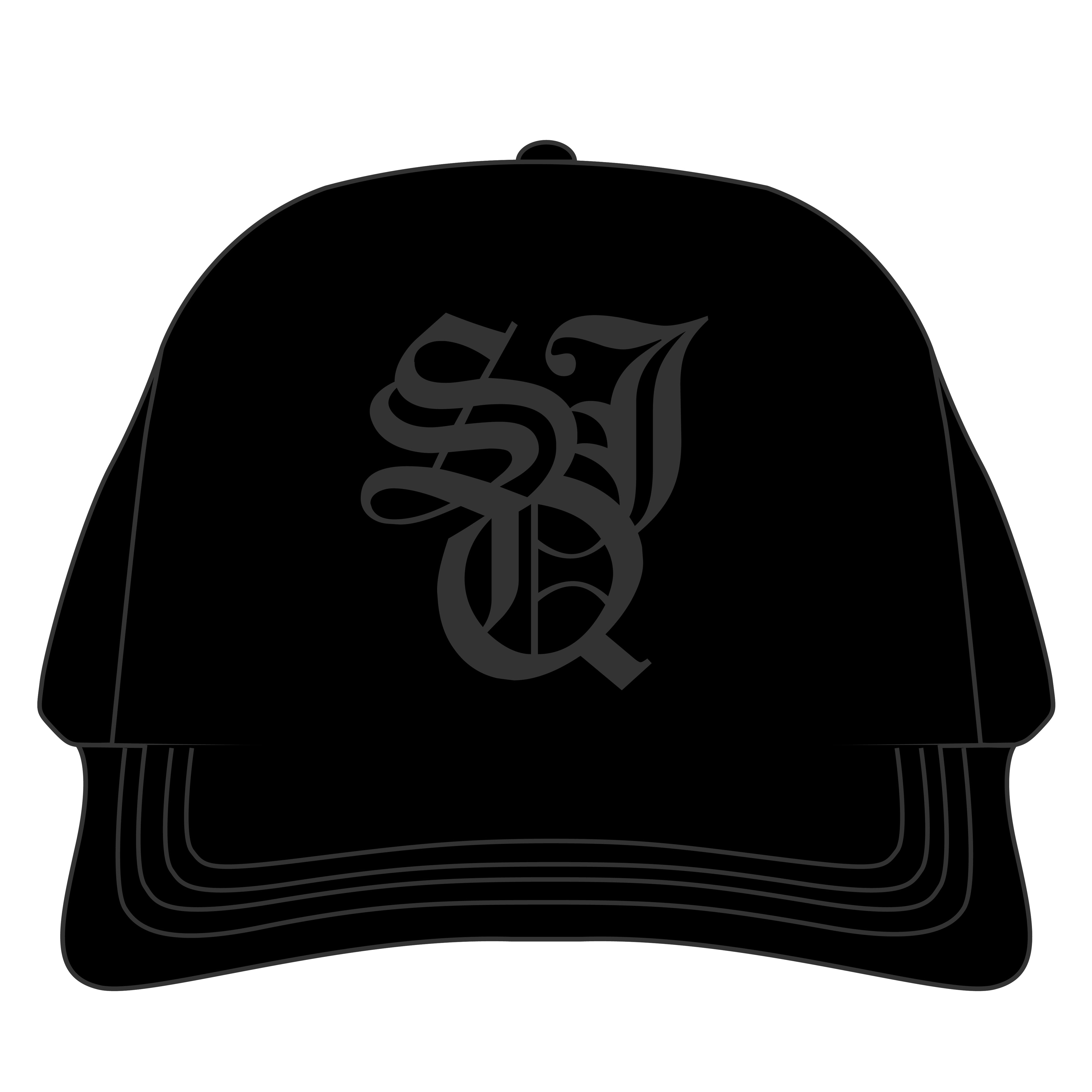 BLK SUEDE BRIM HAT