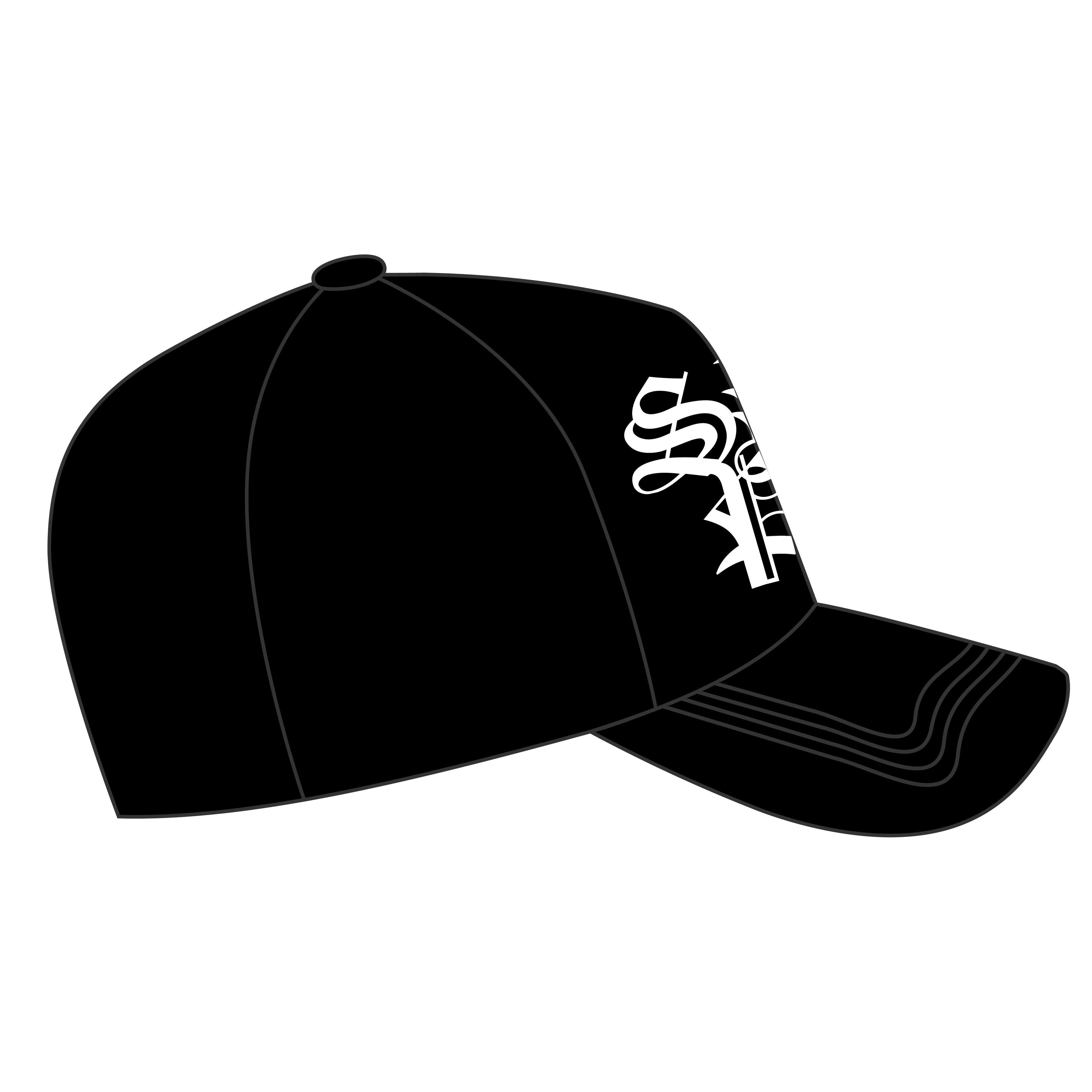 BLK SUEDE BRIM HAT