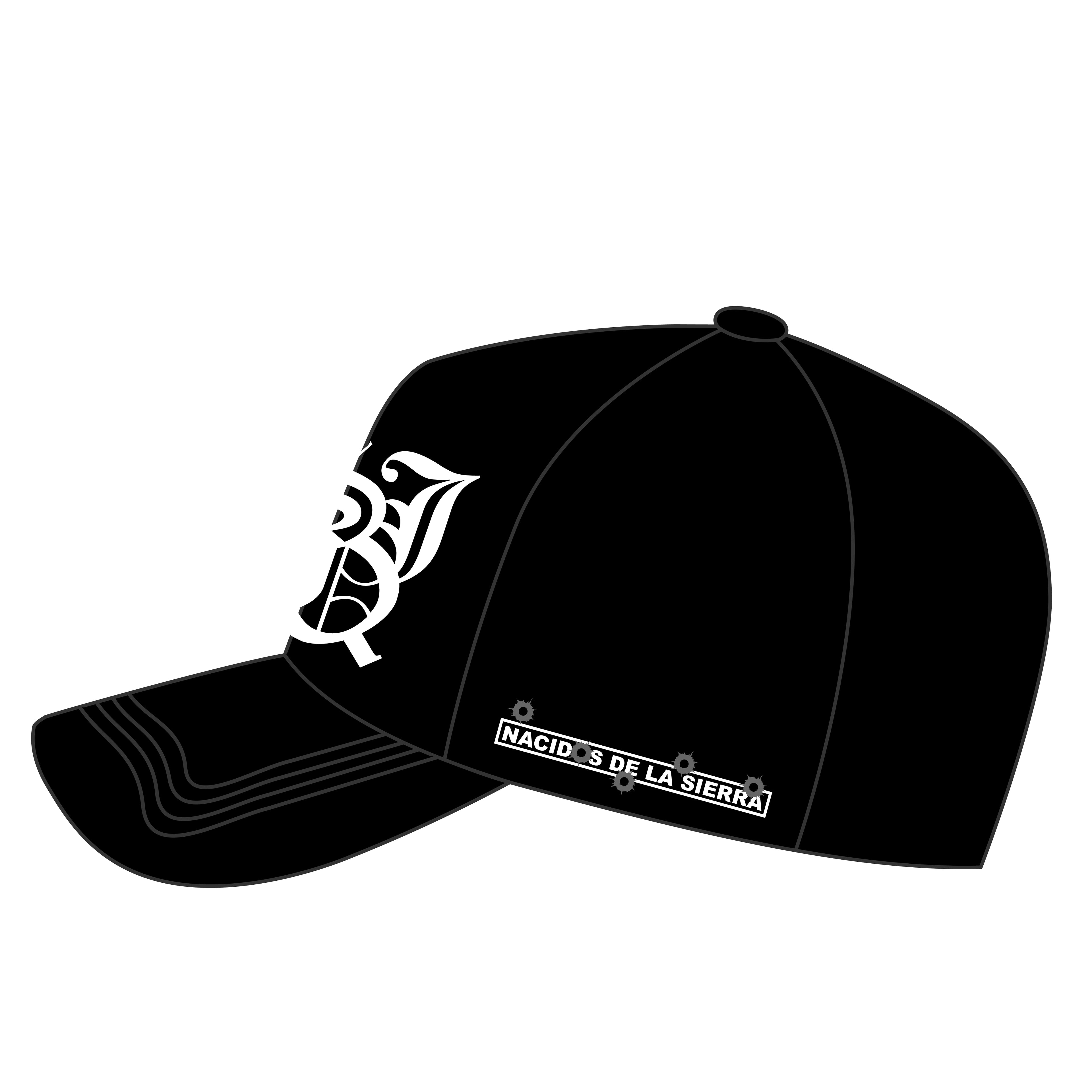 BLK SUEDE BRIM HAT