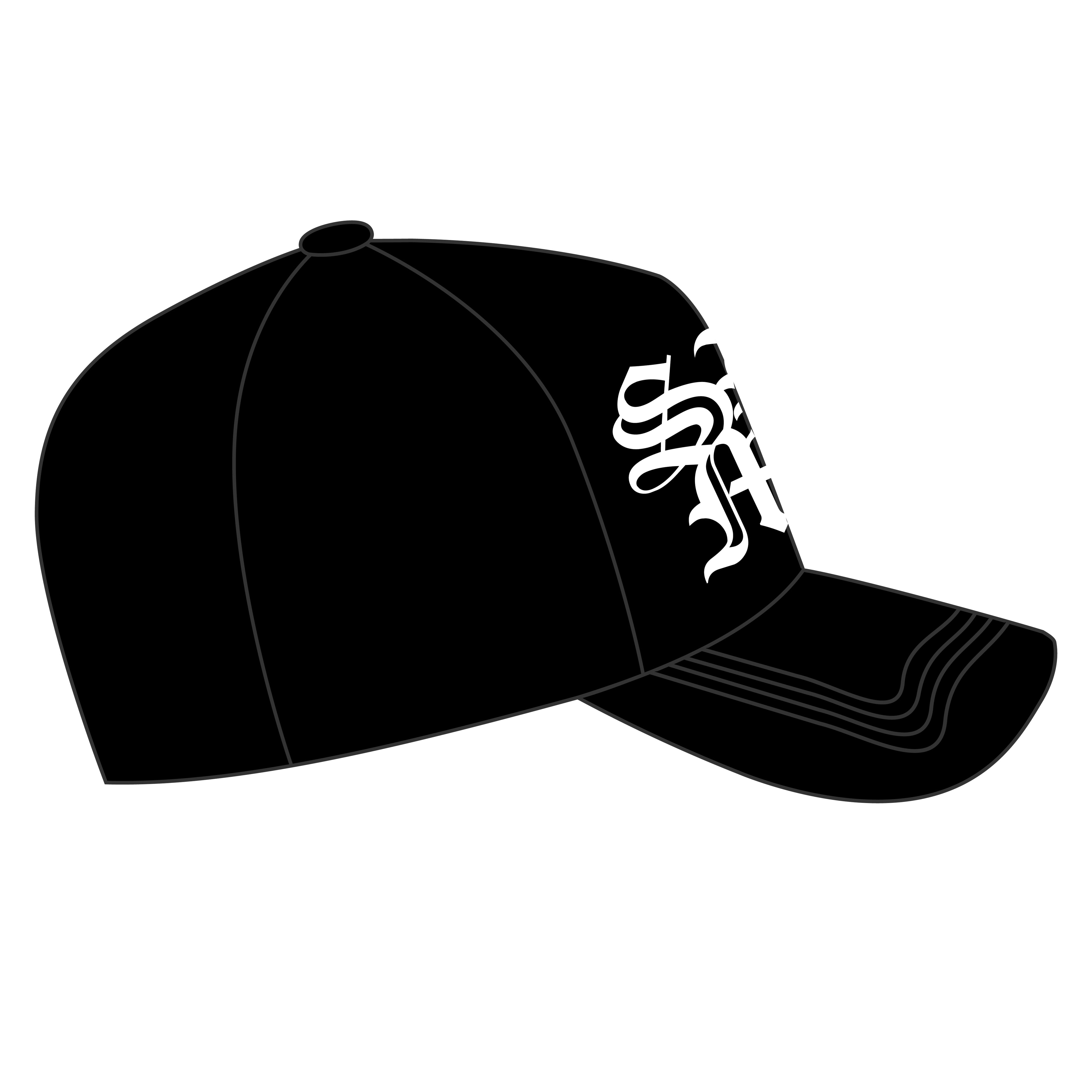 BLK SUEDE BRIM HAT