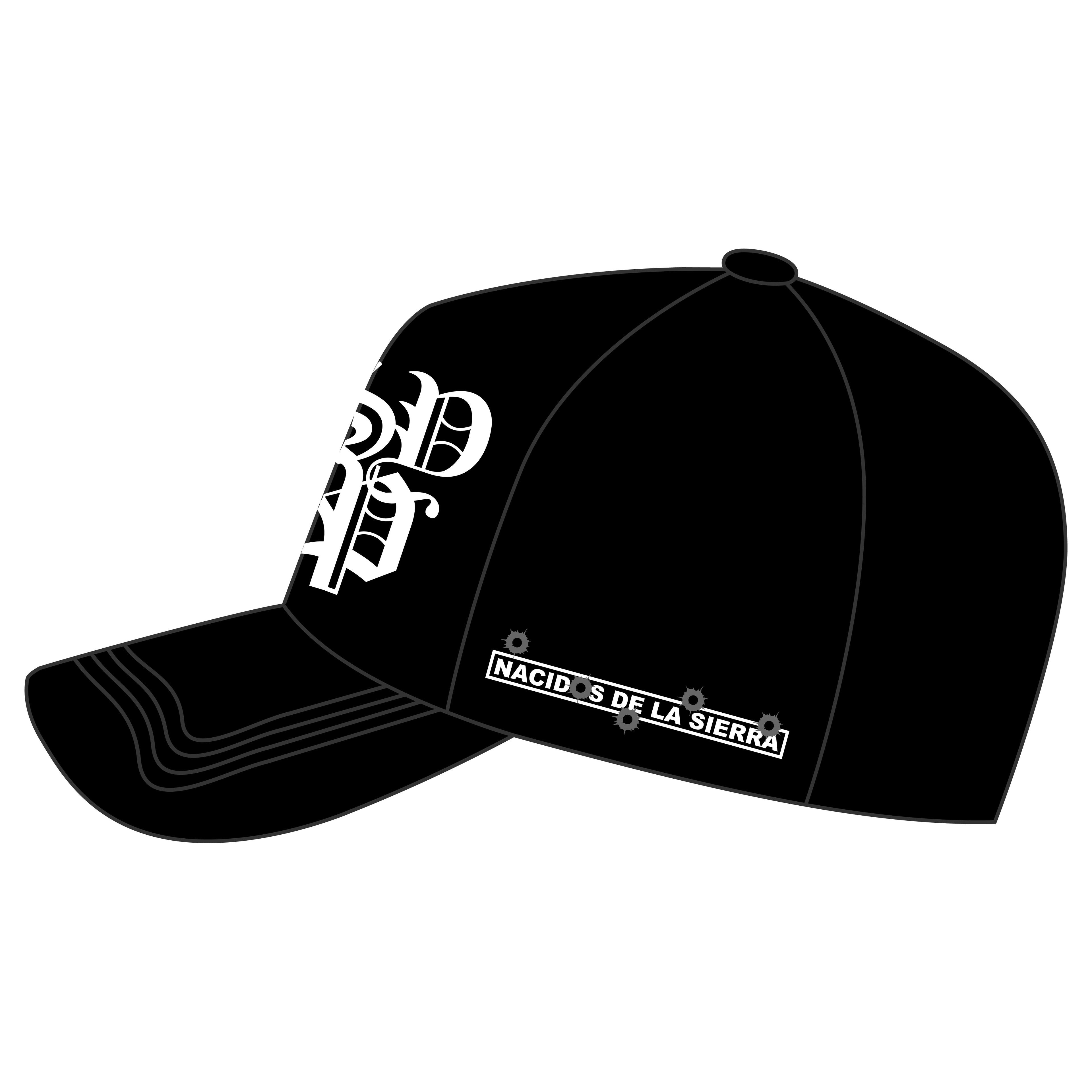 BLK SUEDE BRIM HAT