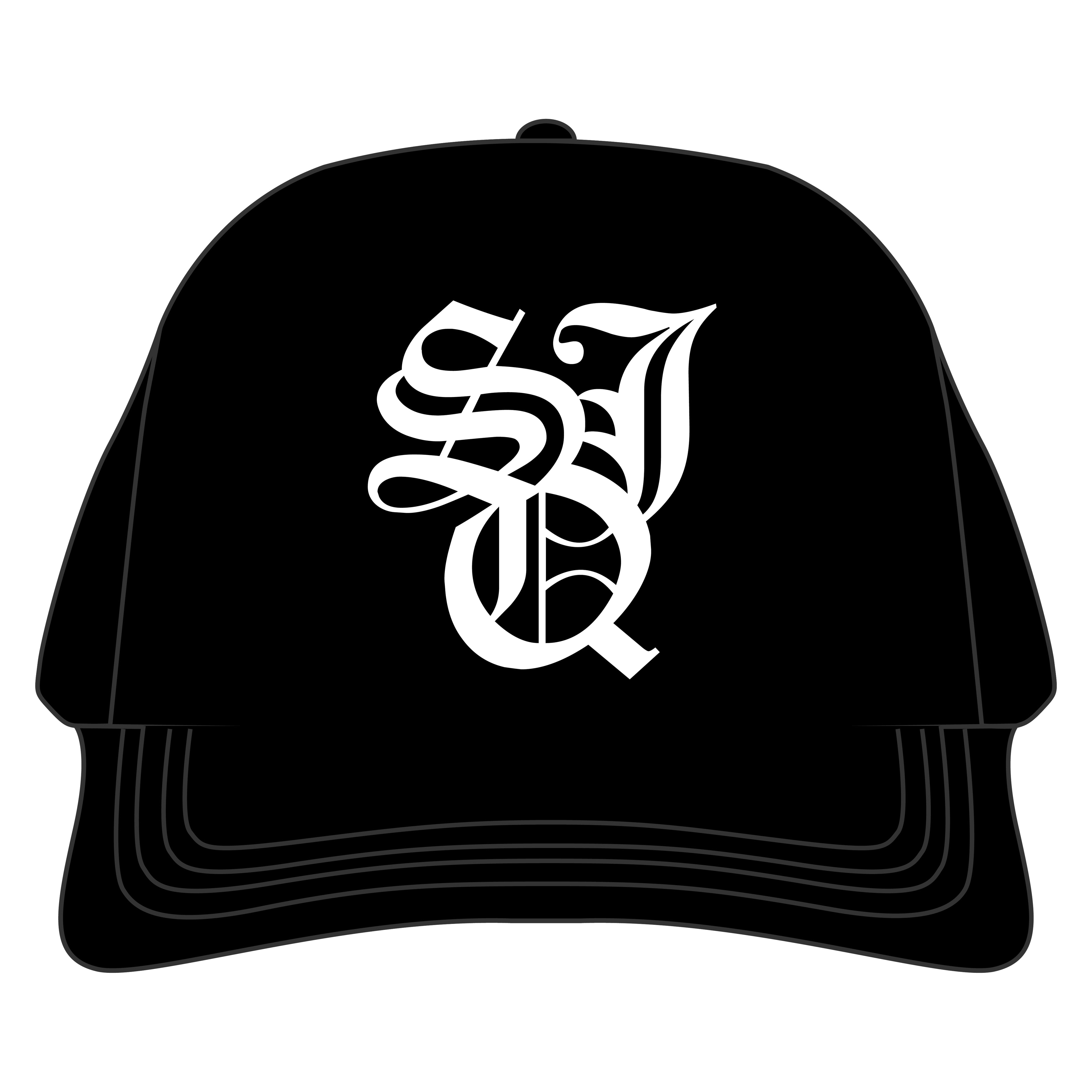 BLK SUEDE BRIM HAT