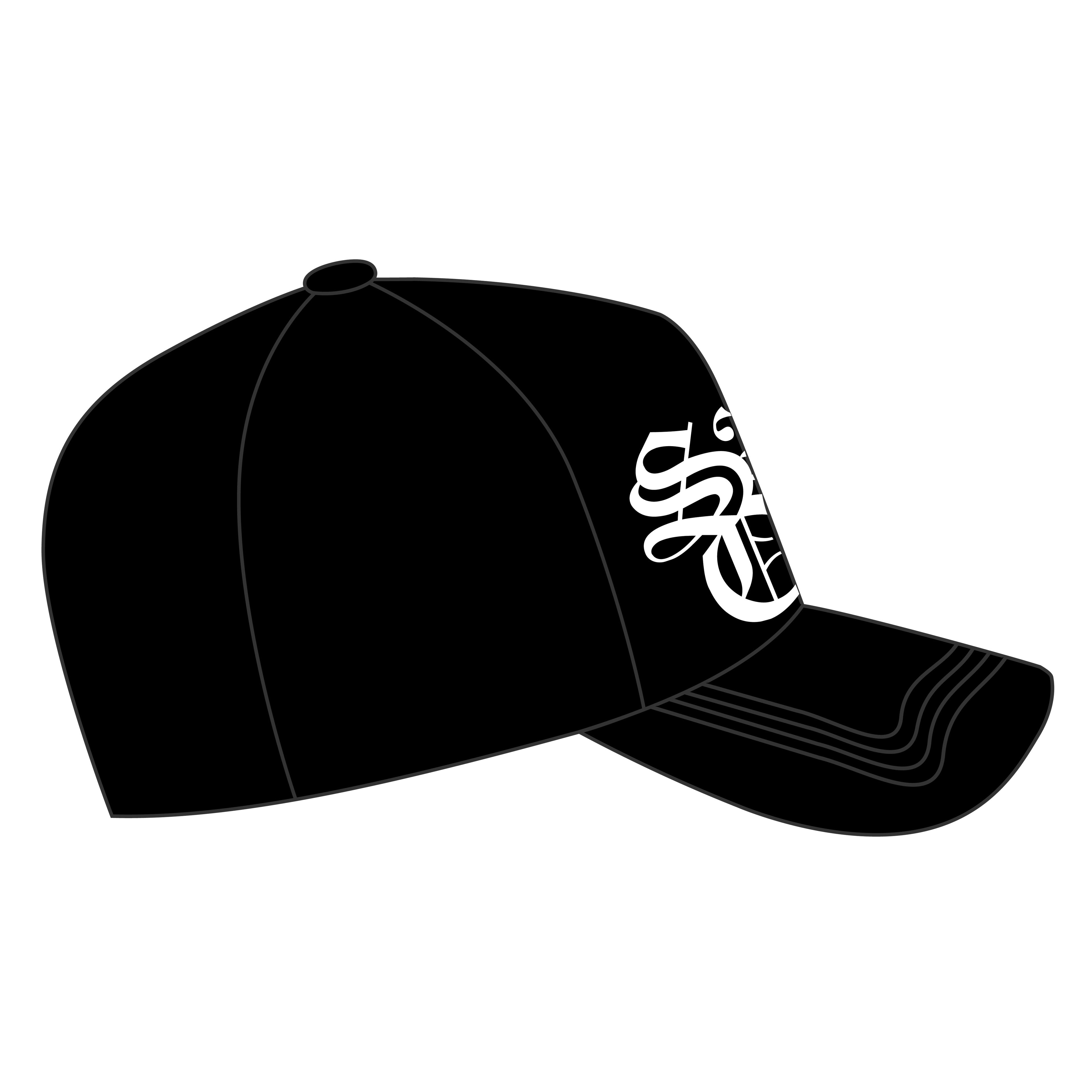 BLK SUEDE BRIM HAT