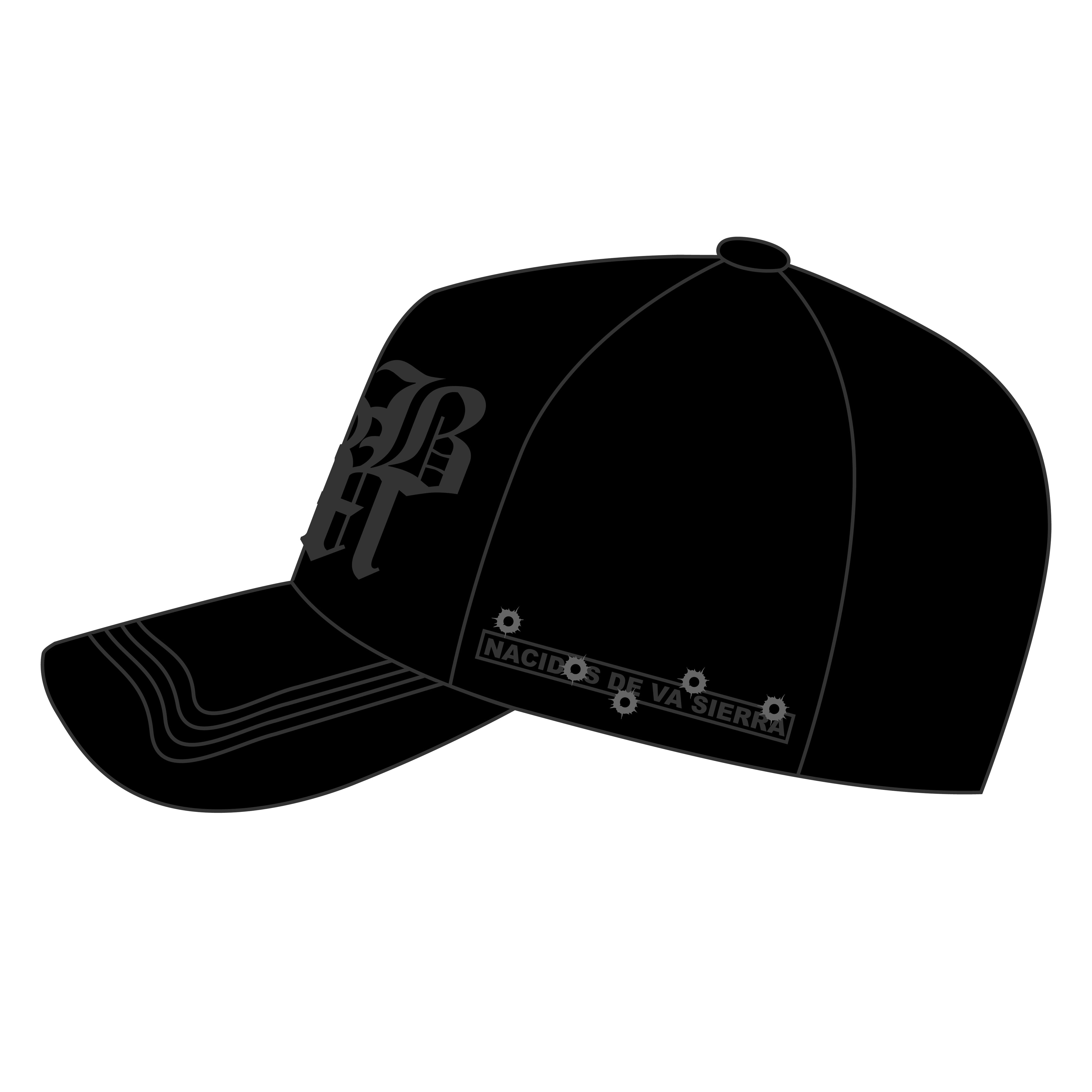 BLK SUEDE BRIM HAT