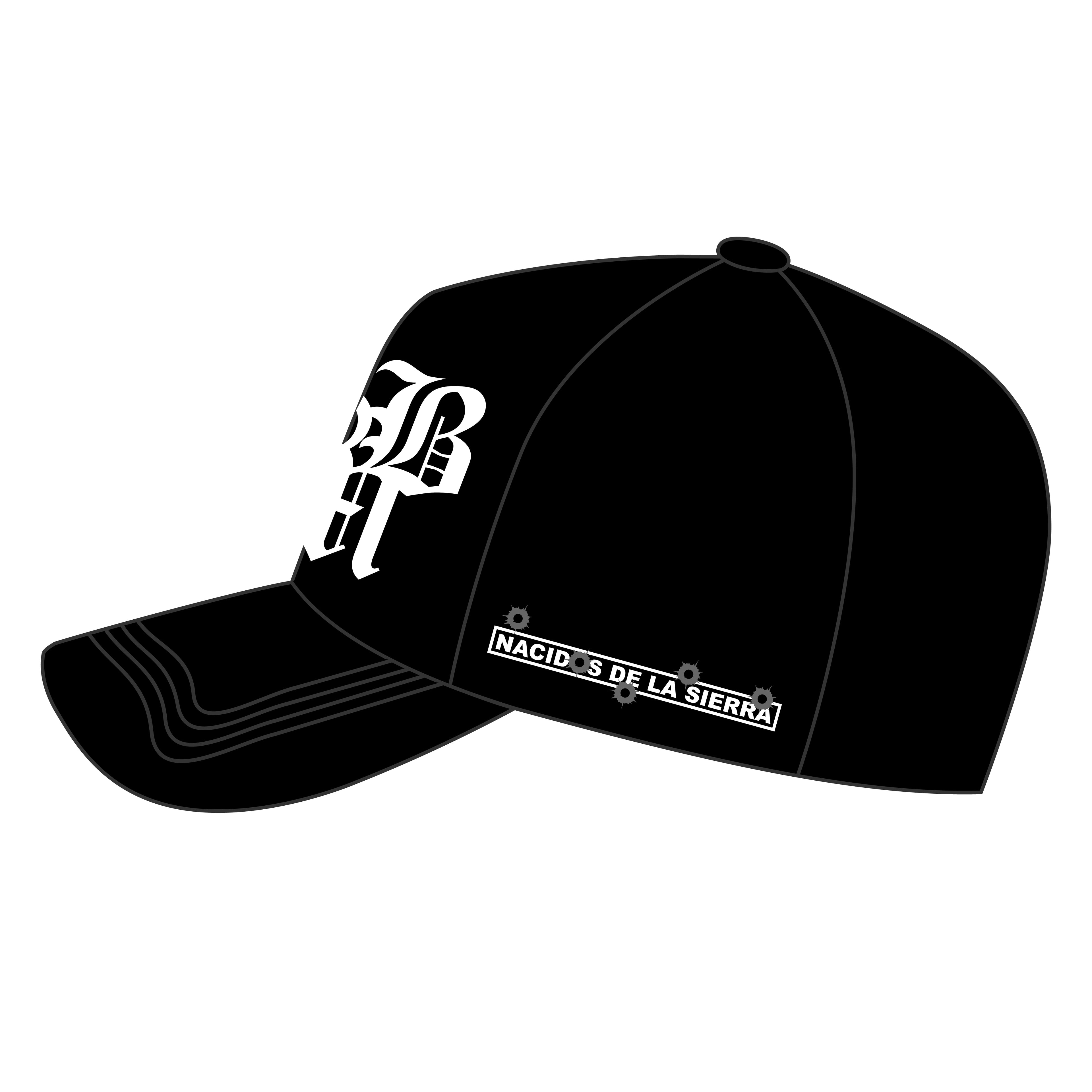 BLK SUEDE BRIM HAT