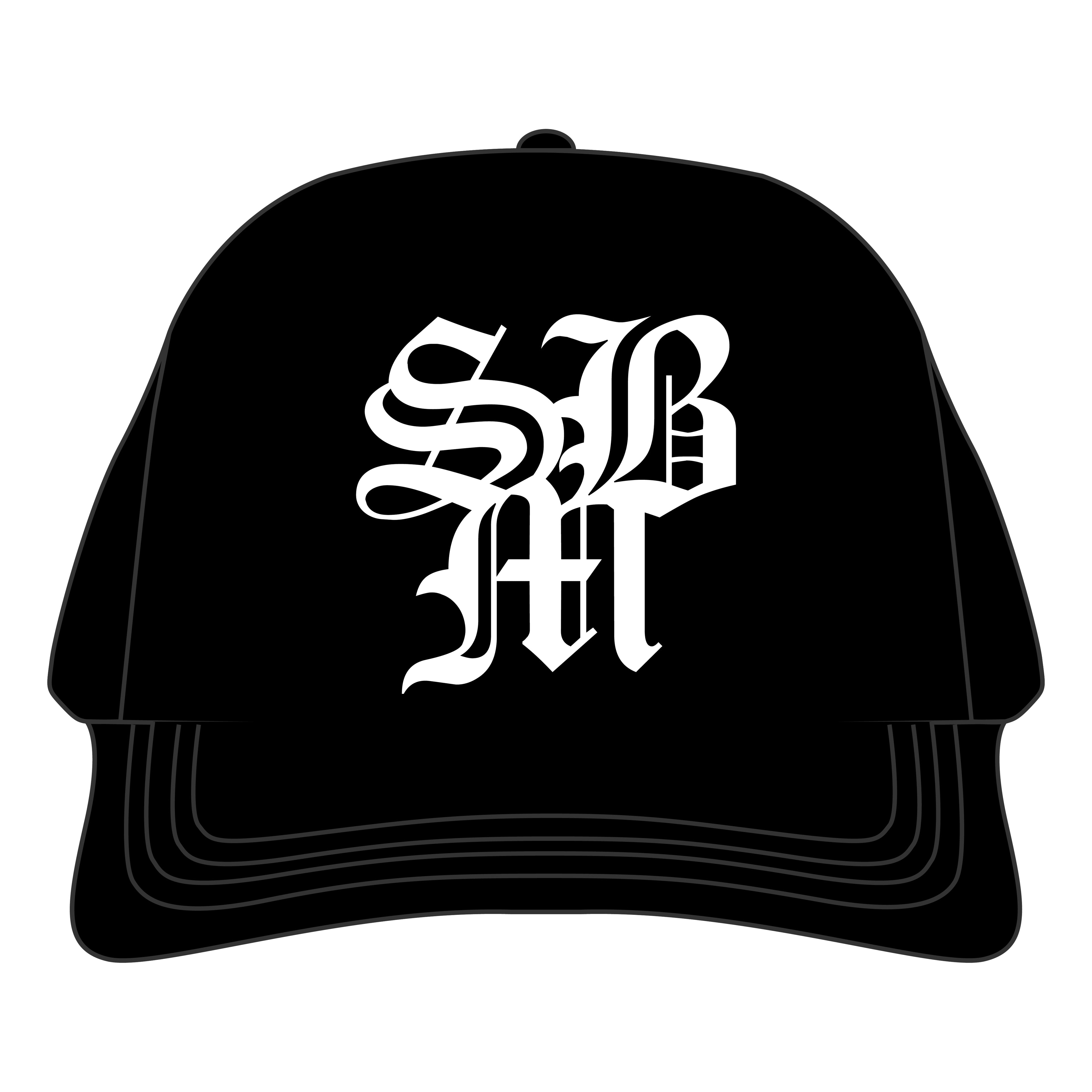 BLK SUEDE BRIM HAT