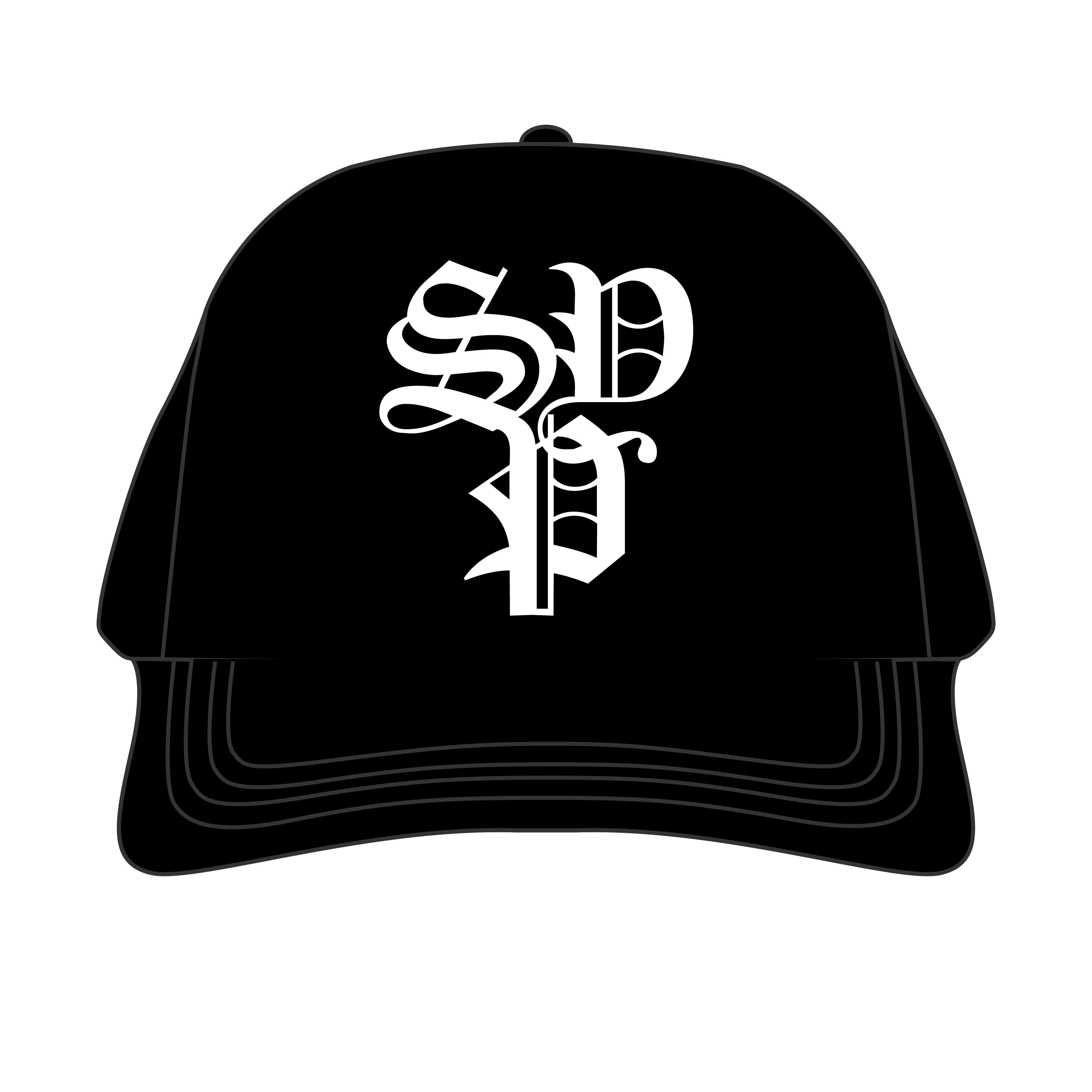 BLK SUEDE BRIM HAT